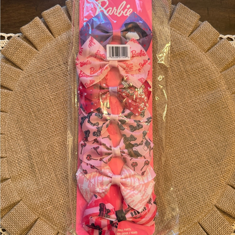 Barbie Pink and Red Hair Bow Collection